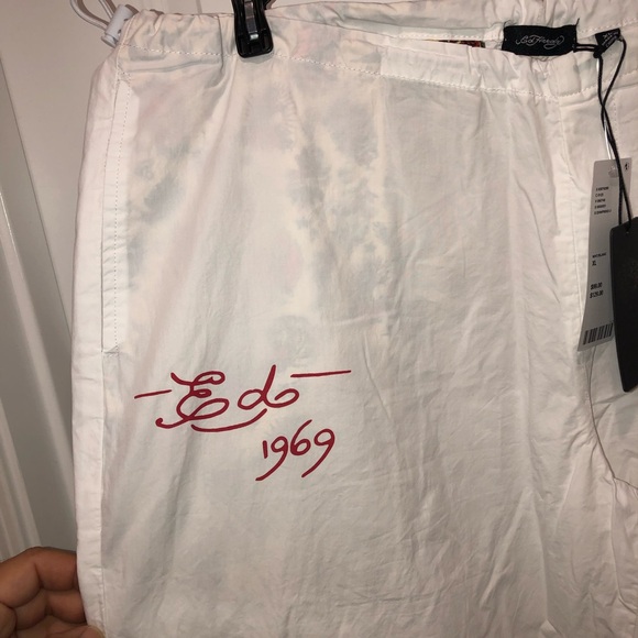New Don Ed Hardy Y2K 90s Urban Outfitters Cargo Parachute Rave Pants sz XL - Picture 6 of 6